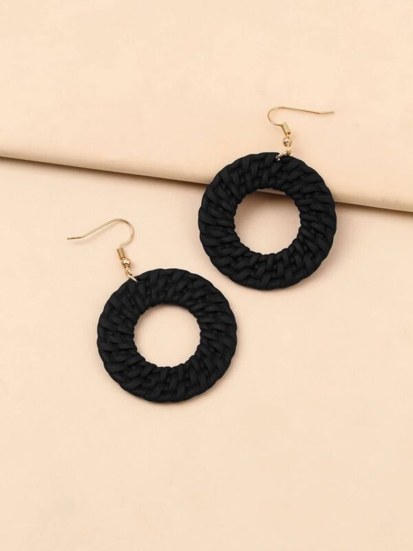 Round circle earrings