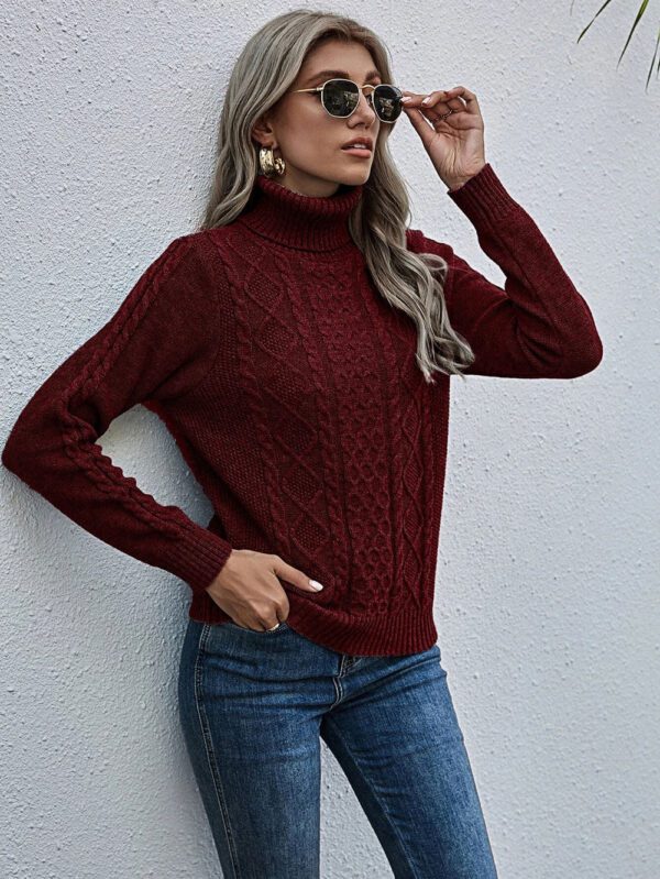 Wool high neck jumper