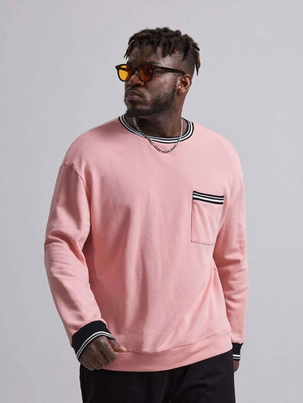 Fleece plain sweatshirt