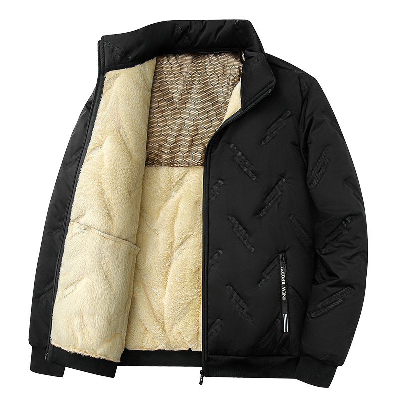 New Graphene-Design Cotton Coat – Winter Warm Thickened Fleece Jacket for Men