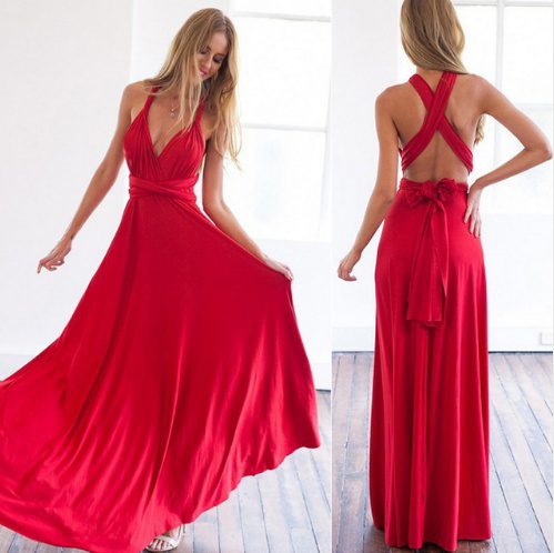 Women’s Convertible Multiway Backless Maxi Dress – Sexy Floor-Length Party, Club & Bridesmaid Summer Gown - Image 6