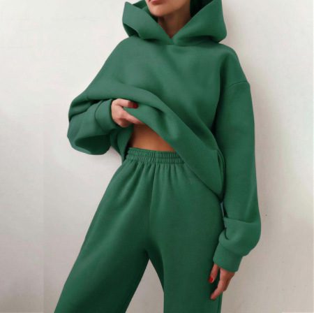 Women’s Casual Hooded Sweater Tracksuit – 2-Piece Hoodie & Pants Corduroy Lounge Set - Image 10