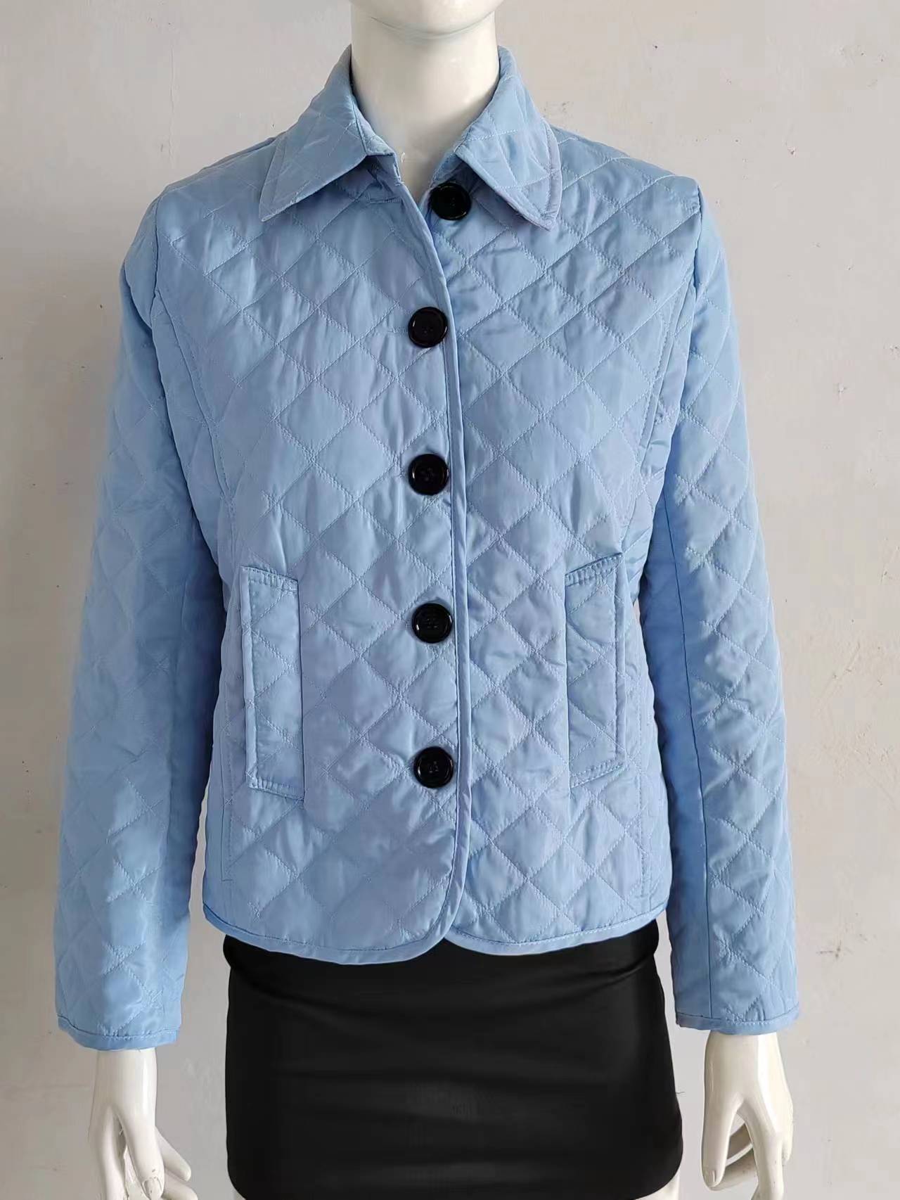 Elegant Lapel Slim-Fit Cotton-Padded Jacket for Women | Lightweight Winter Coat - Image 9