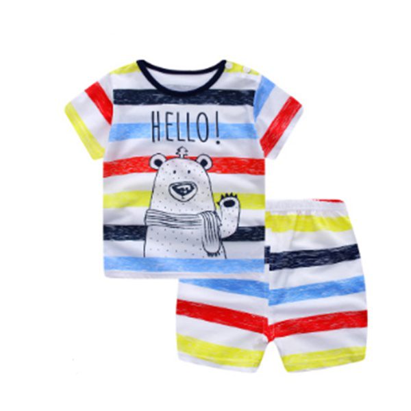 Cartoon Baby Clothing Set – Summer T-Shirt & Pants for Boys & Girls (1–3 Years) - Image 4