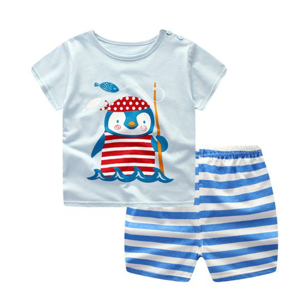 Cartoon Baby Clothing Set – Summer T-Shirt & Pants for Boys & Girls (1–3 Years) - Image 9