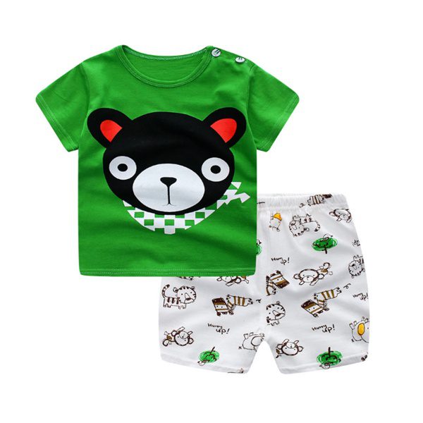 Cartoon Baby Clothing Set – Summer T-Shirt & Pants for Boys & Girls (1–3 Years) - Image 3
