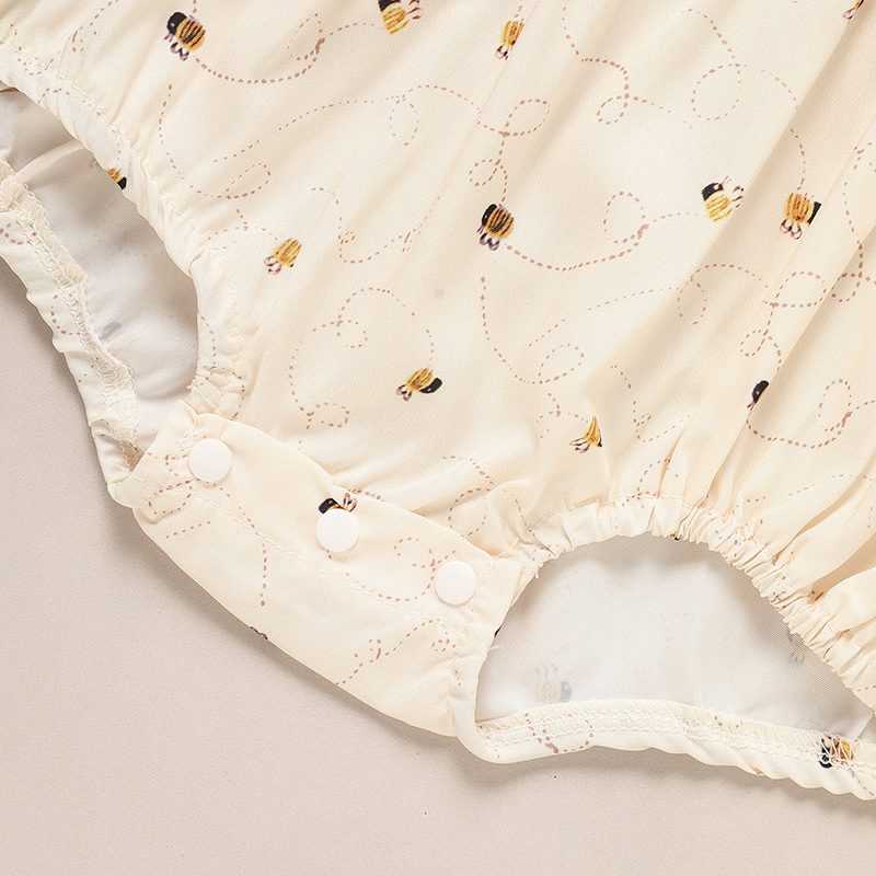 Baby Girl Honeybee Bubble Romper – “1st Bee Day” Birthday Outfit with Bee Print (0–12M) - Image 7