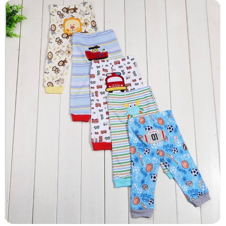 5-Pack Cartoon Print Baby & Toddler Leggings – Soft Cotton PP Pants for Boys & Girls (0-24M) - Image 6