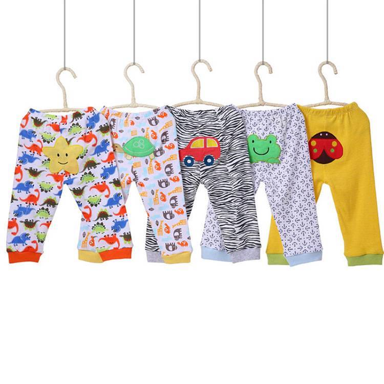 5-Pack Cartoon Print Baby & Toddler Leggings – Soft Cotton PP Pants for Boys & Girls (0-24M) - Image 3
