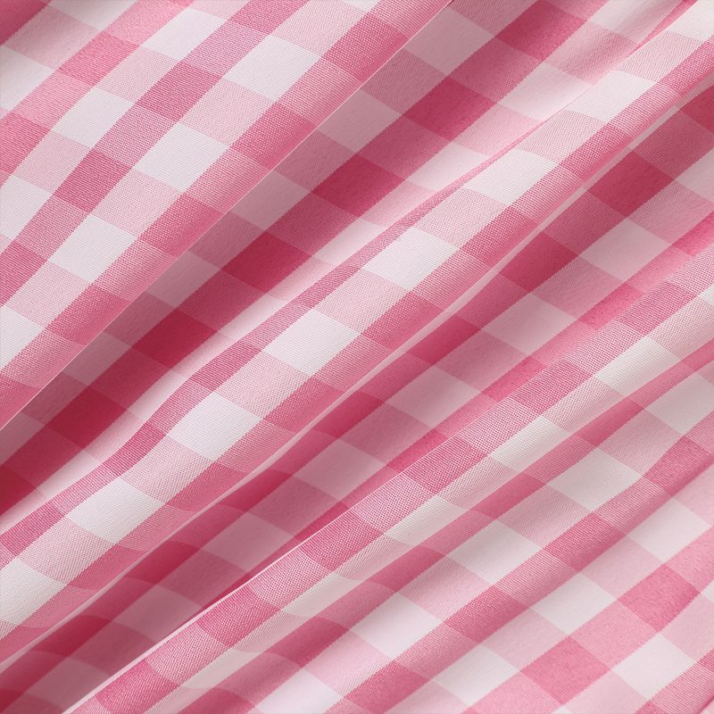 Baby Girl Bunny Romper Set – Cap Sleeve Pink Checkered Playsuit with Headband for Easter (3–18M) - Image 4