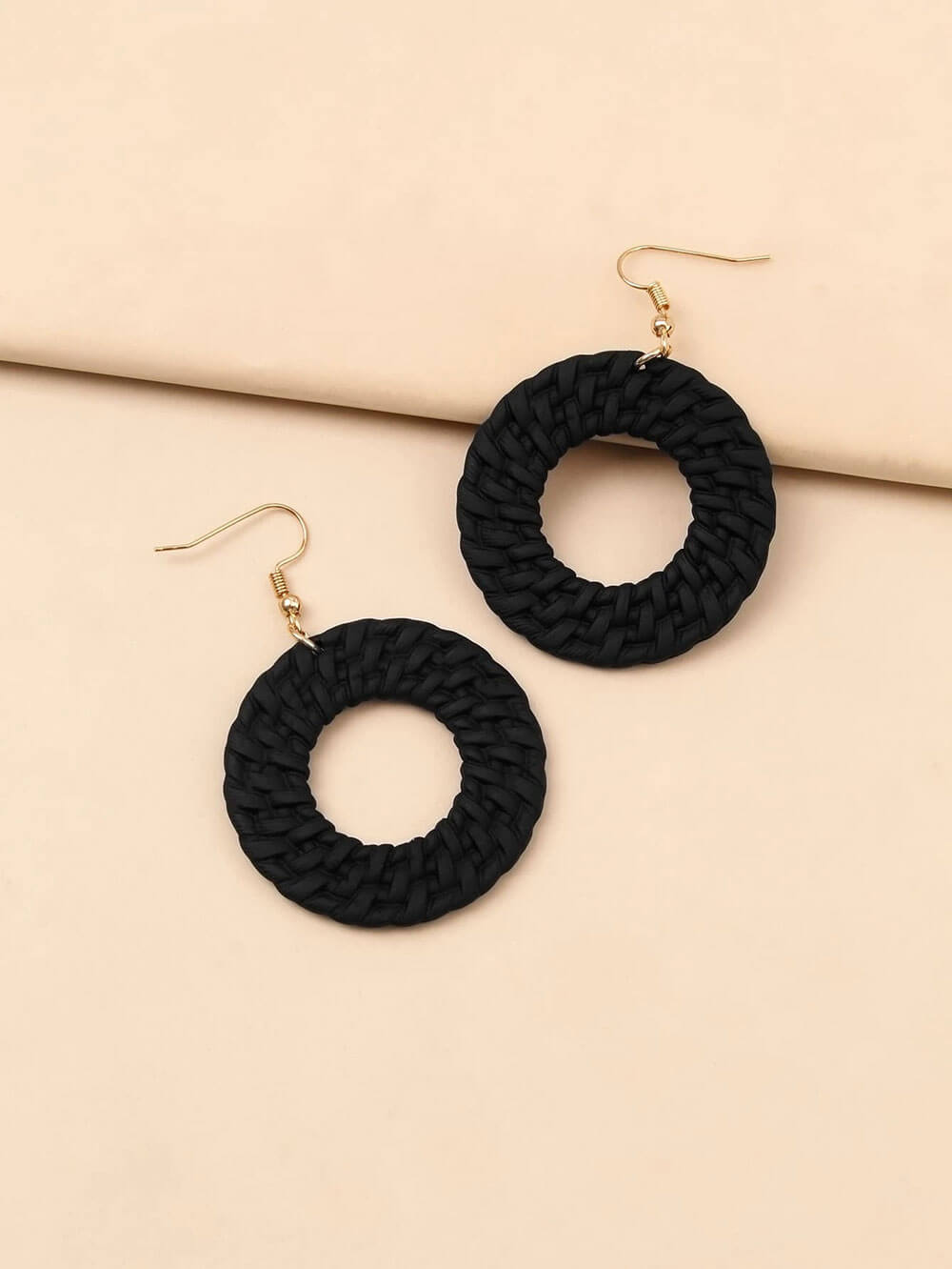 Round circle earrings